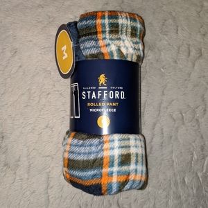NWT Stafford Microfleece Plaid Rolled Pajama Pants
